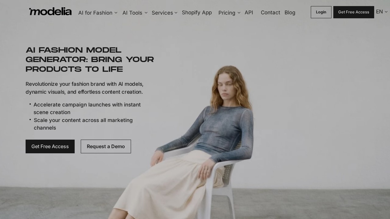 Modelia screenshot