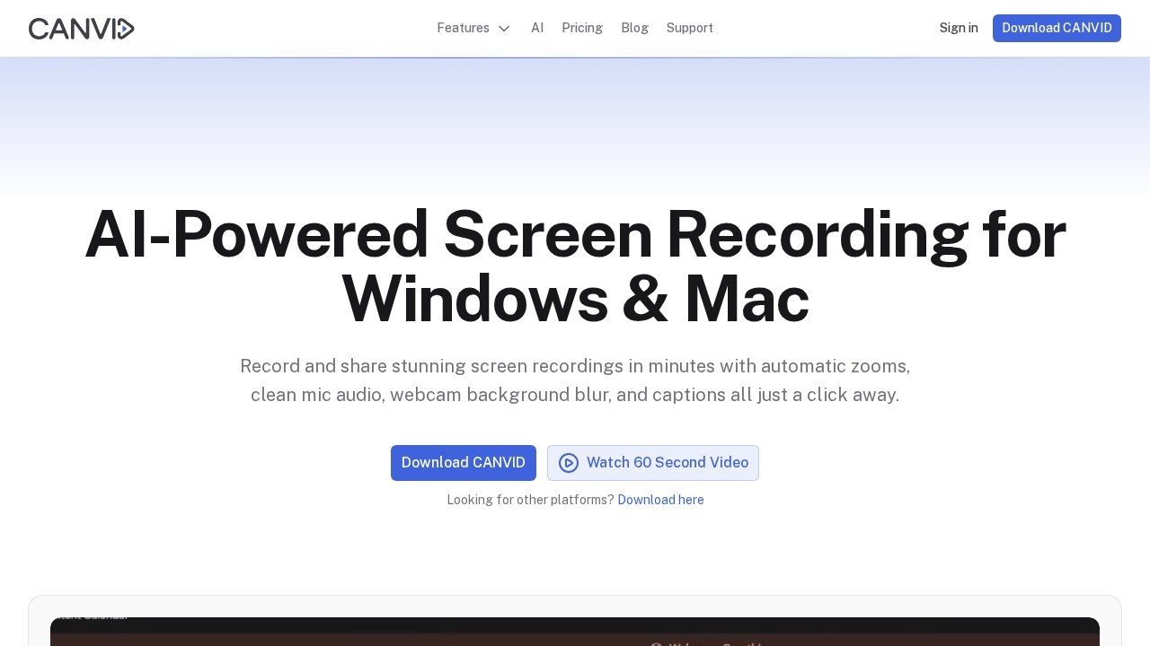 Canvid For Windows screenshot