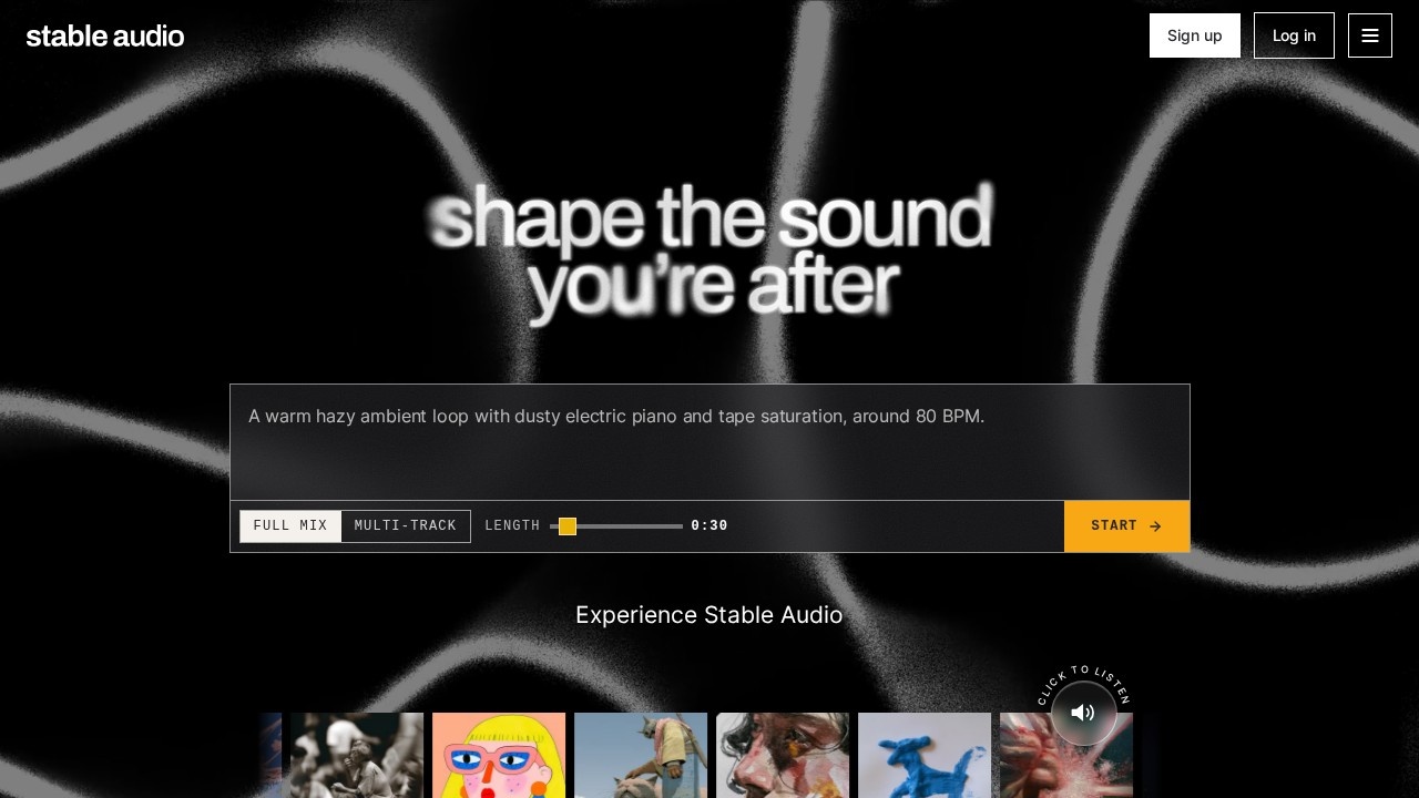 Stable Audio screenshot
