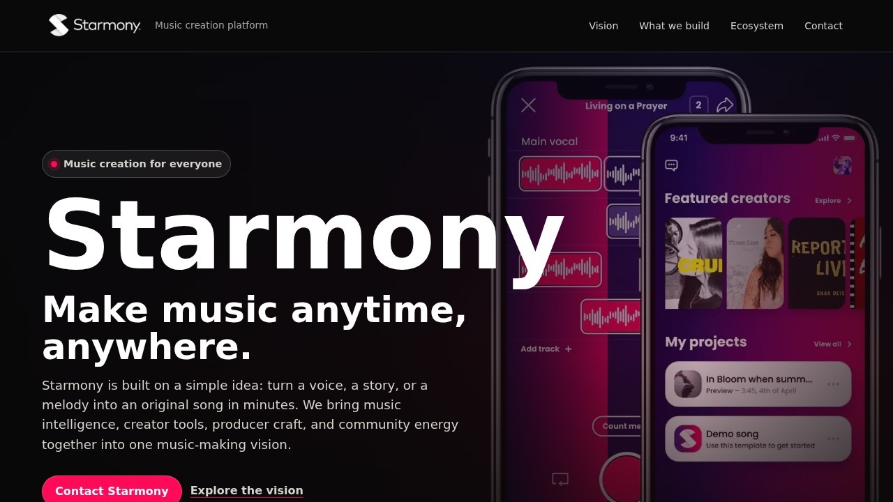 Starmony AI Music Studio screenshot
