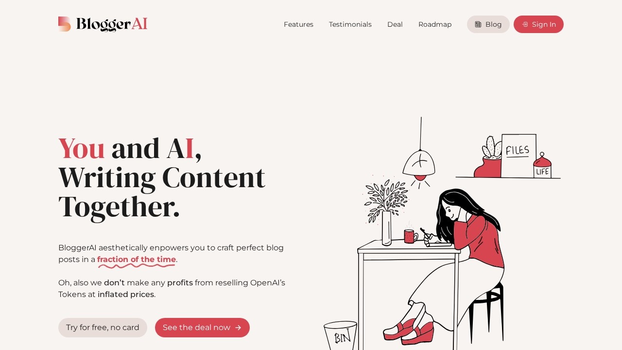 Bloggerai screenshot
