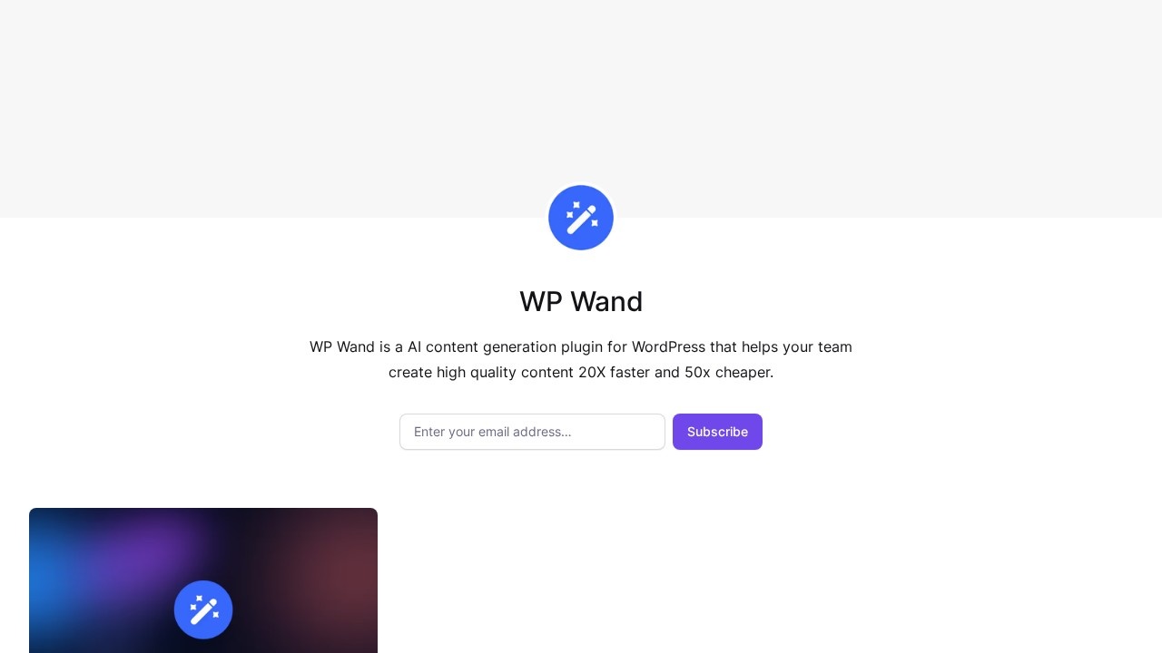 Wp Wand screenshot