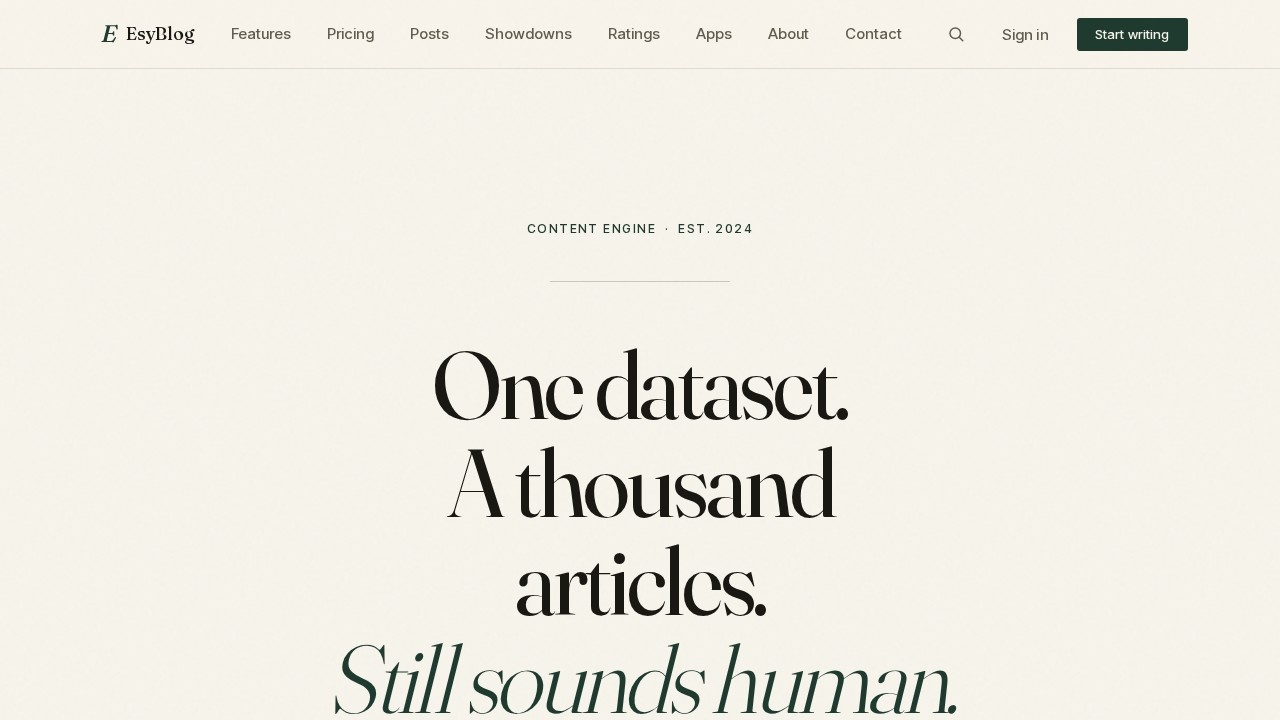 Esyblog screenshot