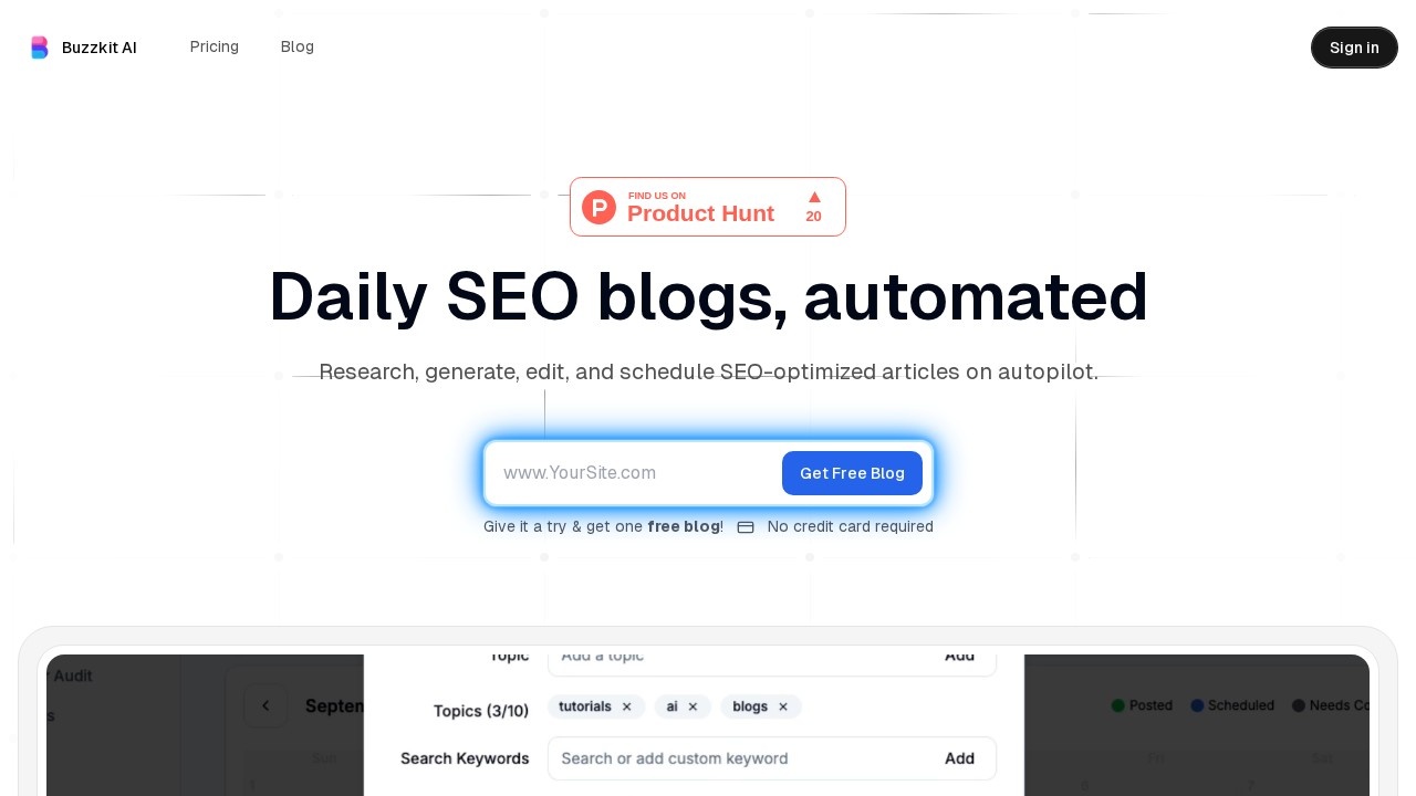 Buzzkit AI Beta screenshot