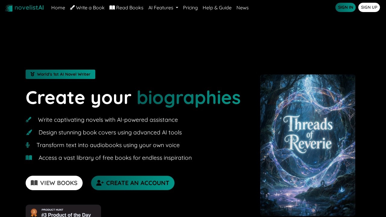 Novelistai screenshot