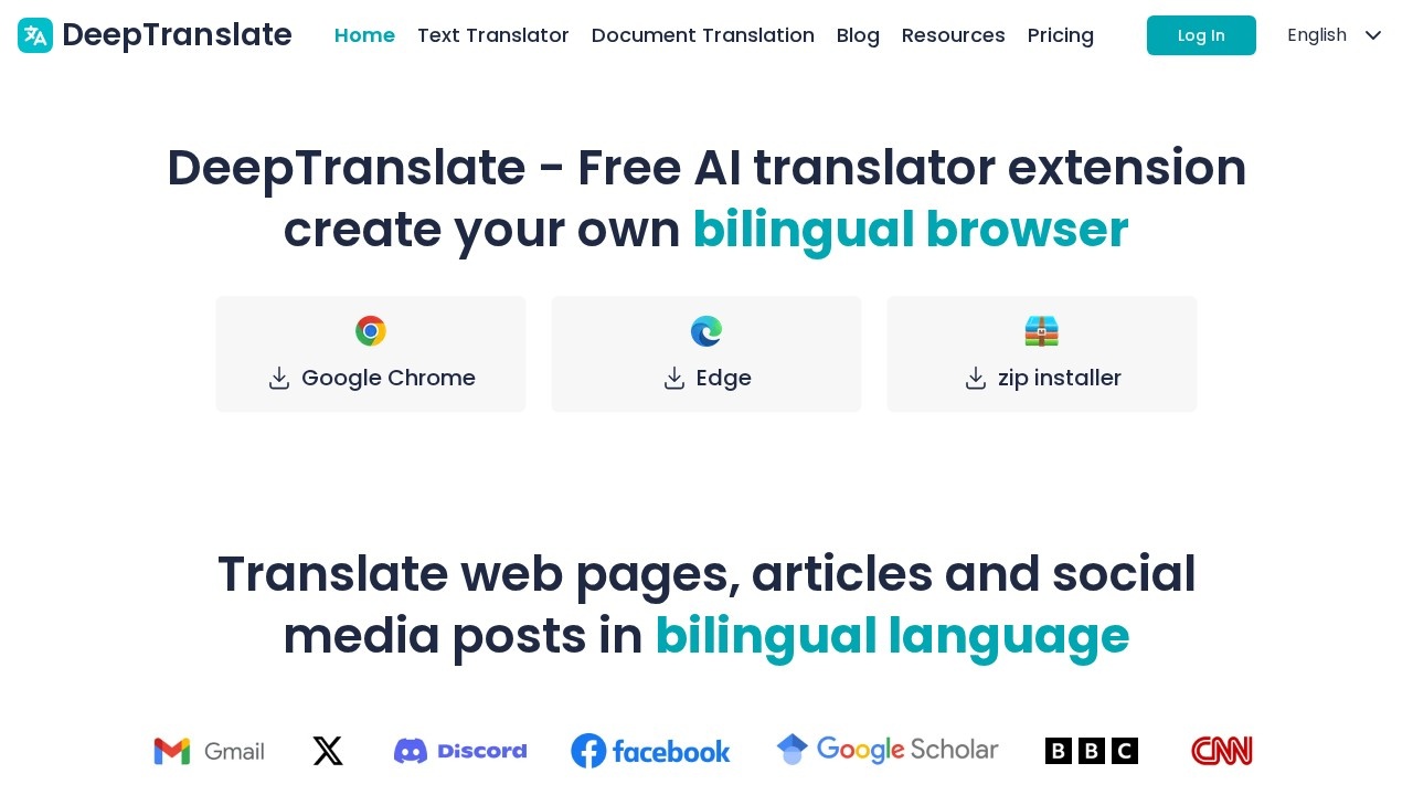 Deeptranslate 全页 双语页面翻译器 screenshot