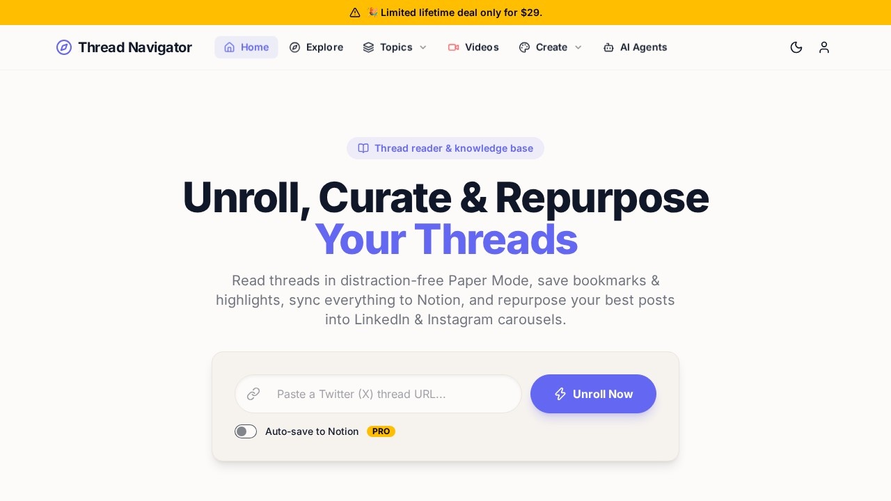 Thread Navigator screenshot