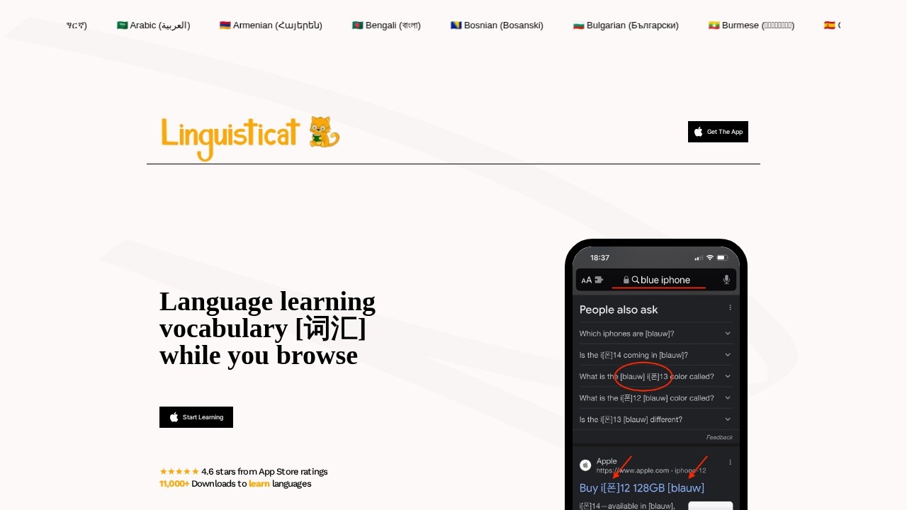 Linguisticat screenshot
