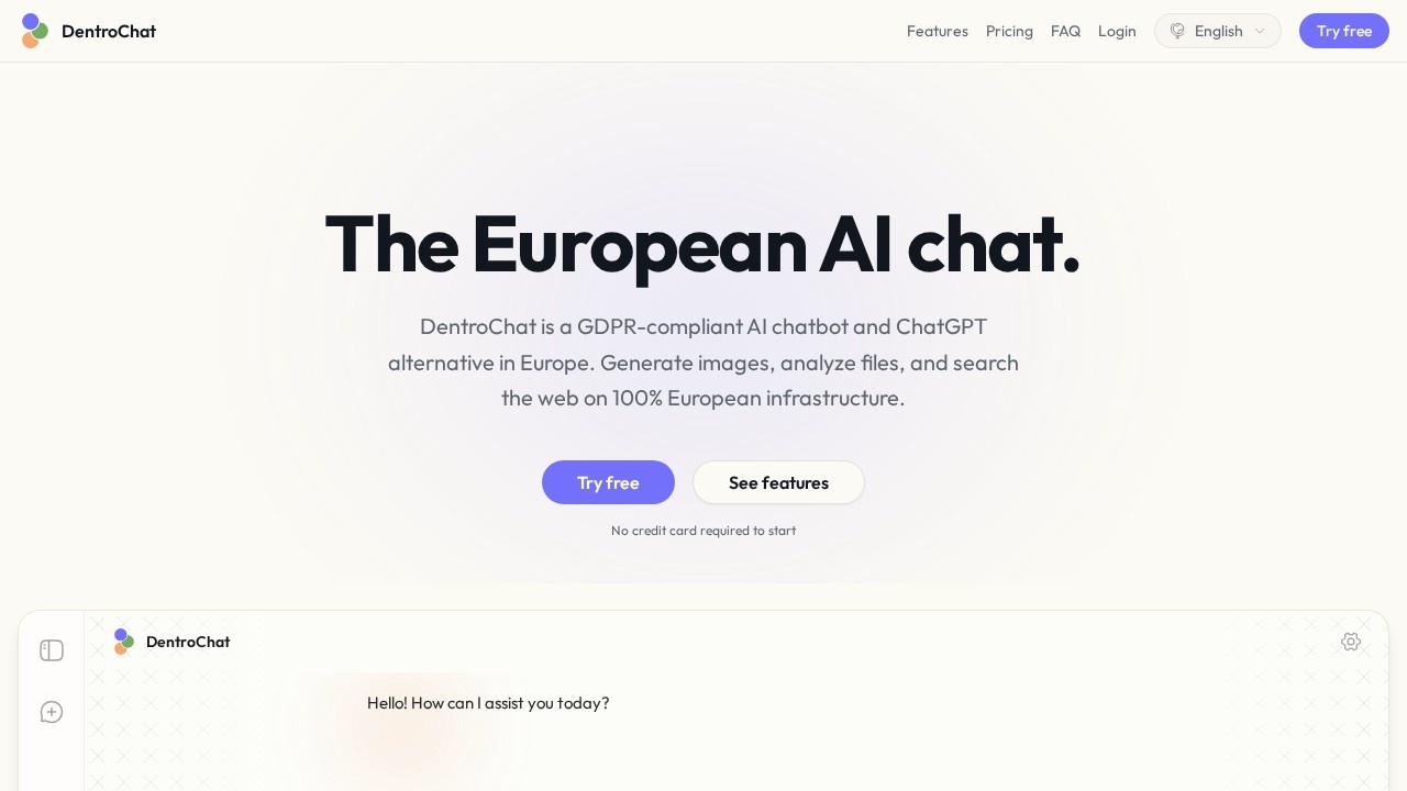 Dentrochat screenshot