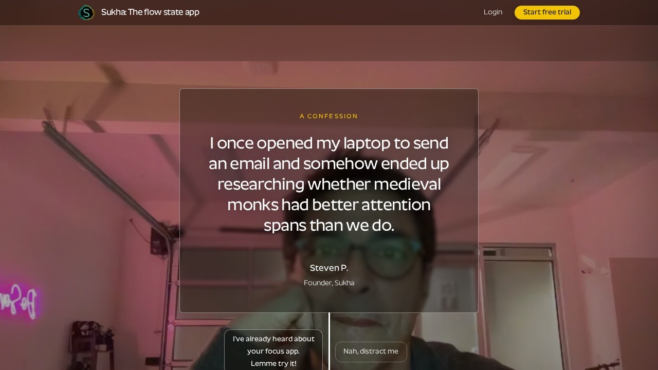 Centered App screenshot