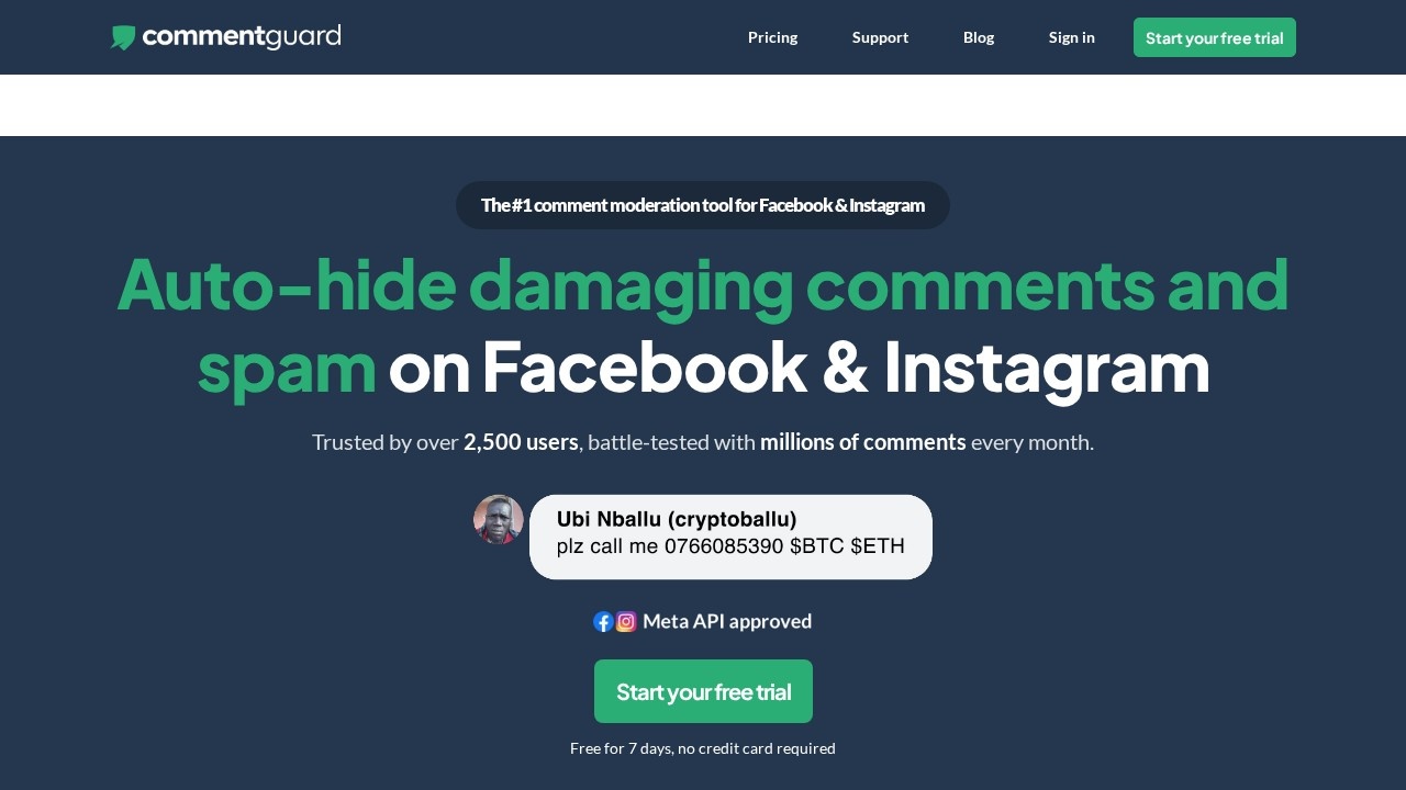 Commentguard Io screenshot