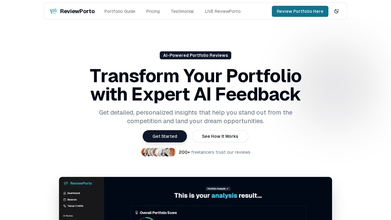 Reviewporto screenshot