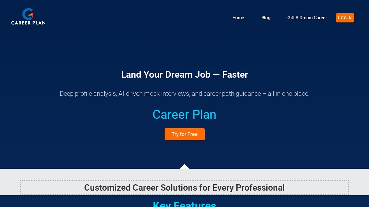 Career Plan Growth Starts Here screenshot