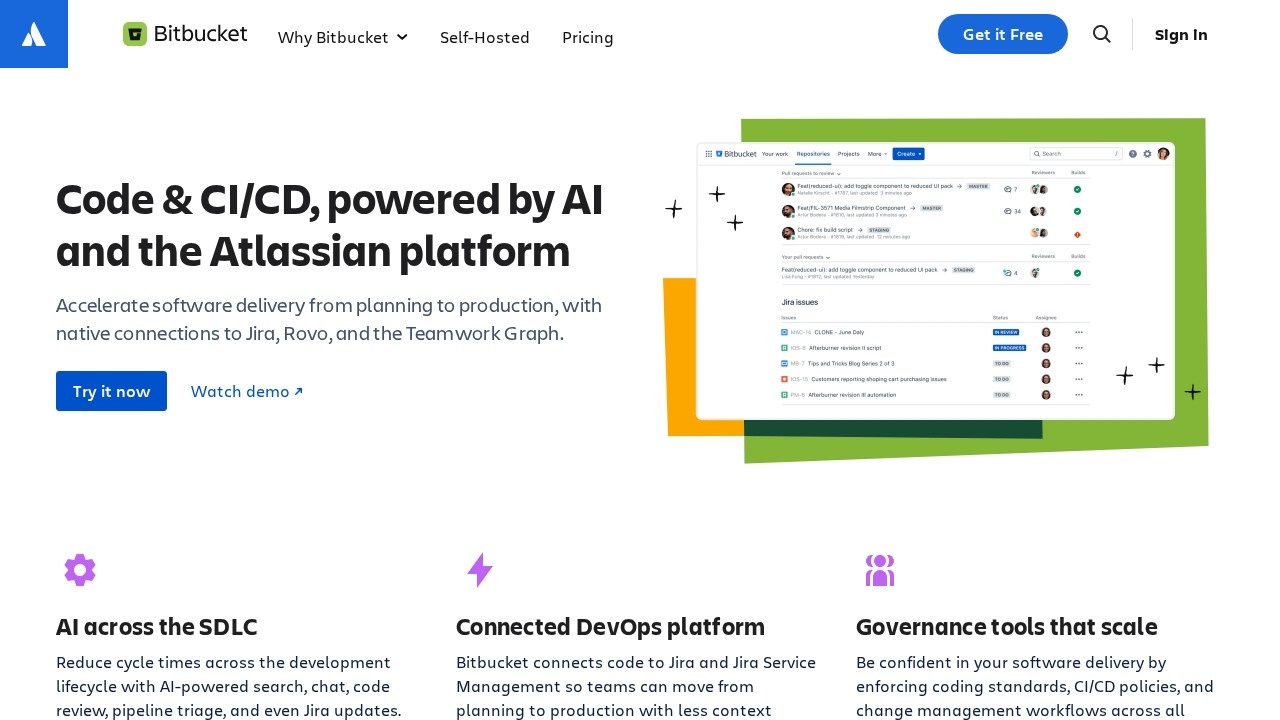 Bitbucket screenshot