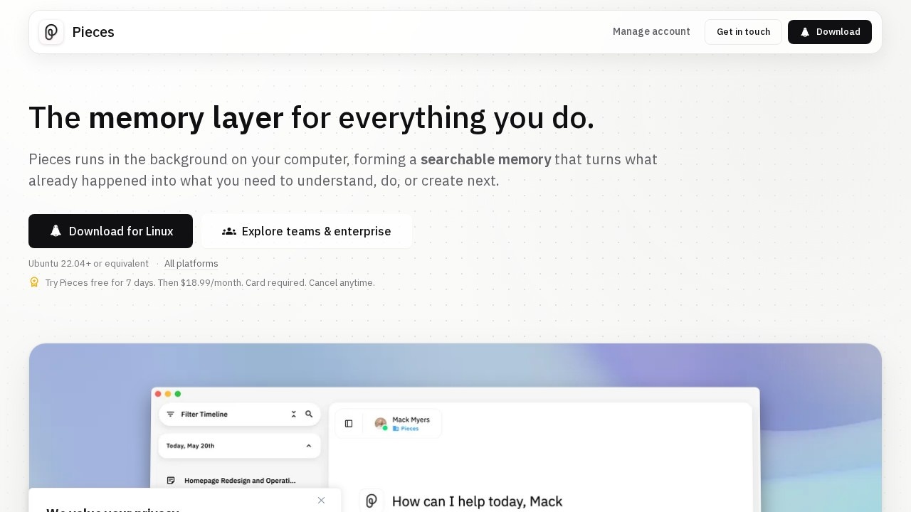 Pieces For Developers screenshot