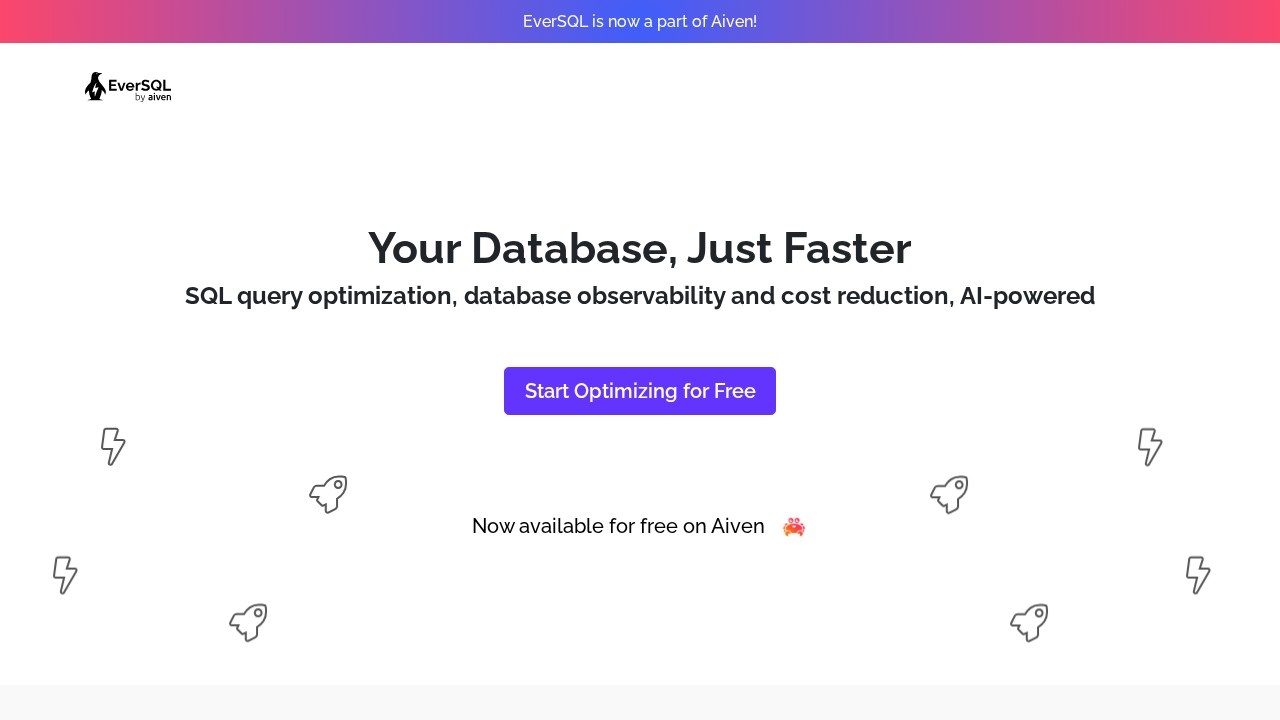 Eversql Com screenshot