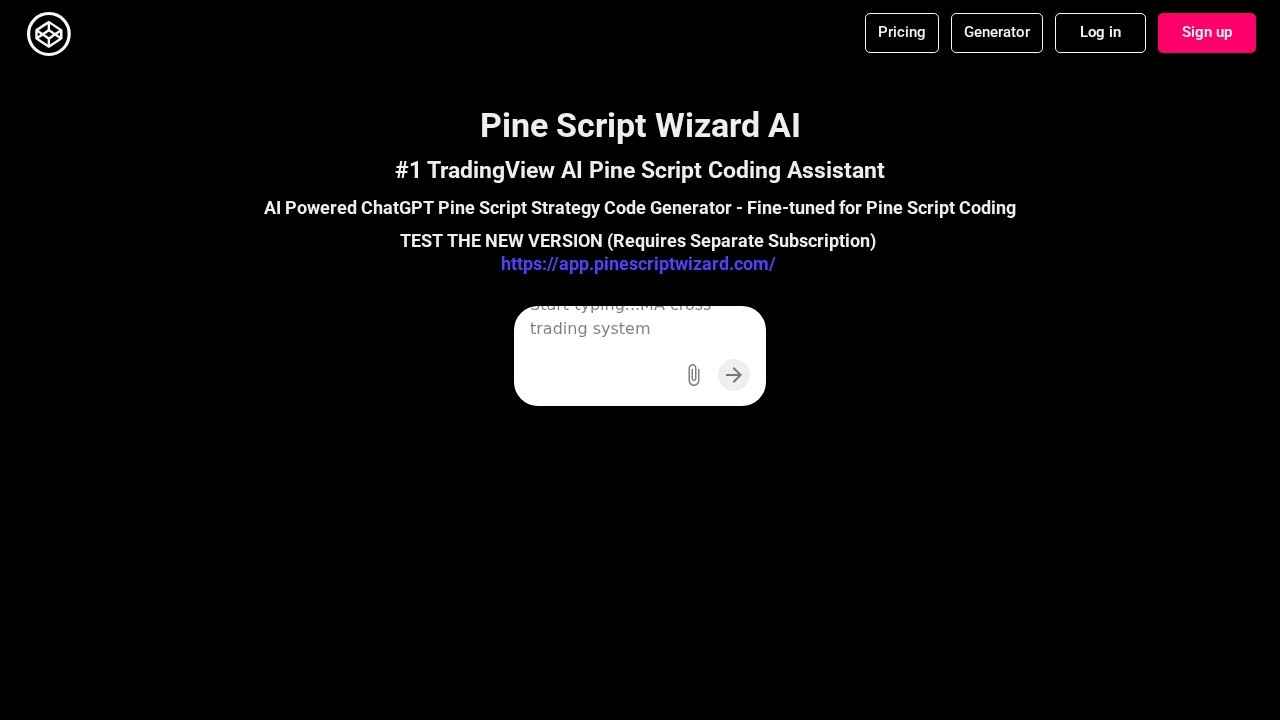 Pine Script Wizard AI screenshot