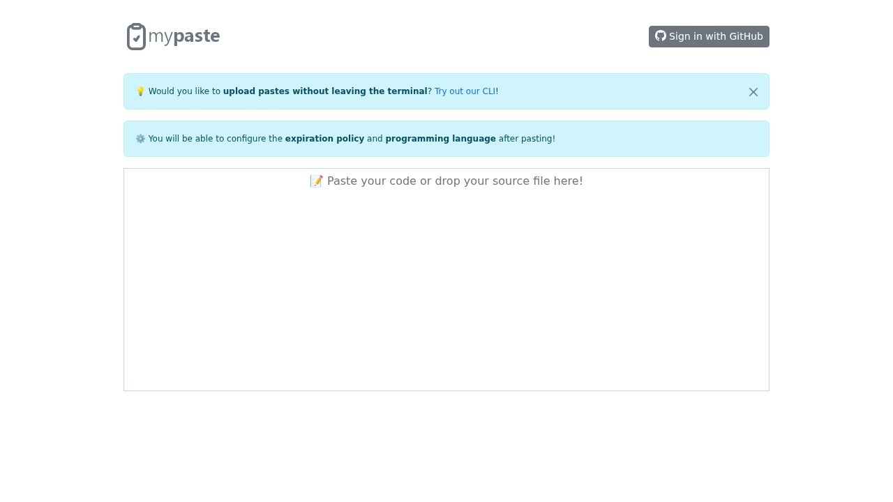 Mypaste screenshot