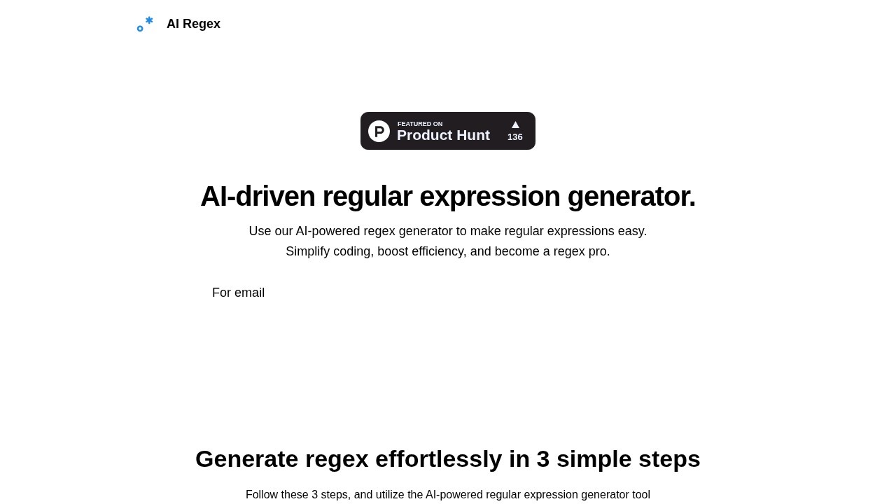 AI Regex screenshot
