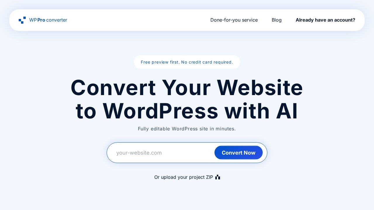 WordPress Pro Converter screenshot
