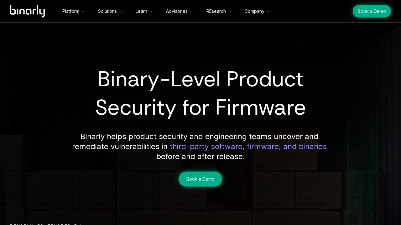 Binarly Io screenshot