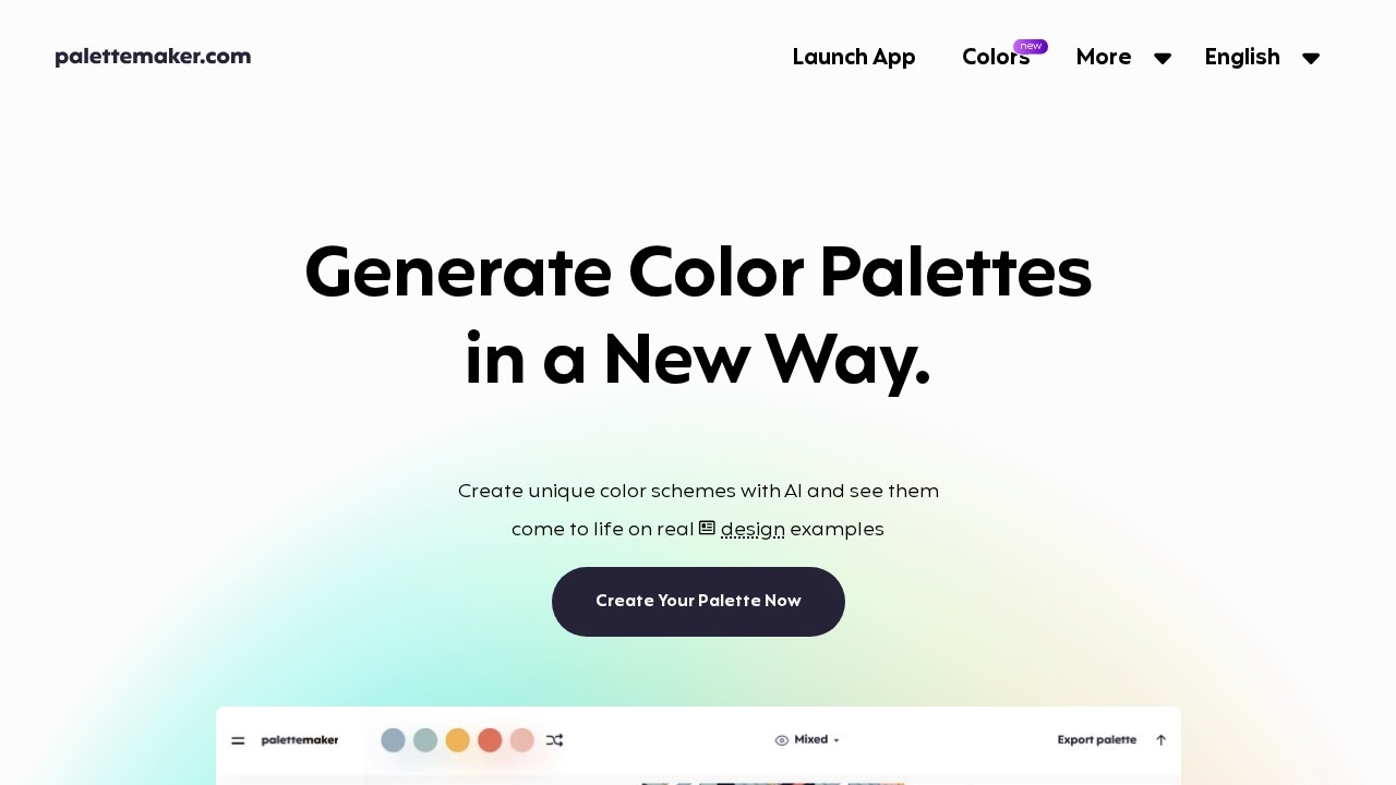Palettemaker Com screenshot