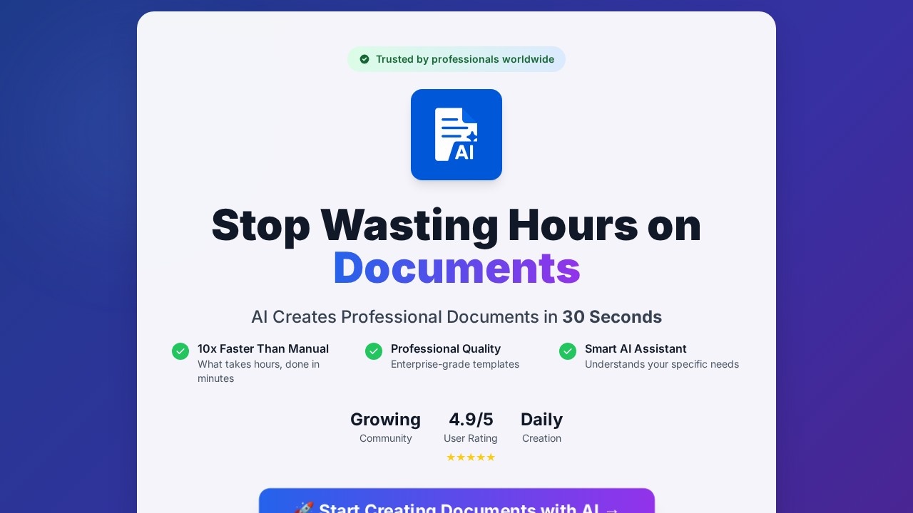 Aidocumentmaker screenshot