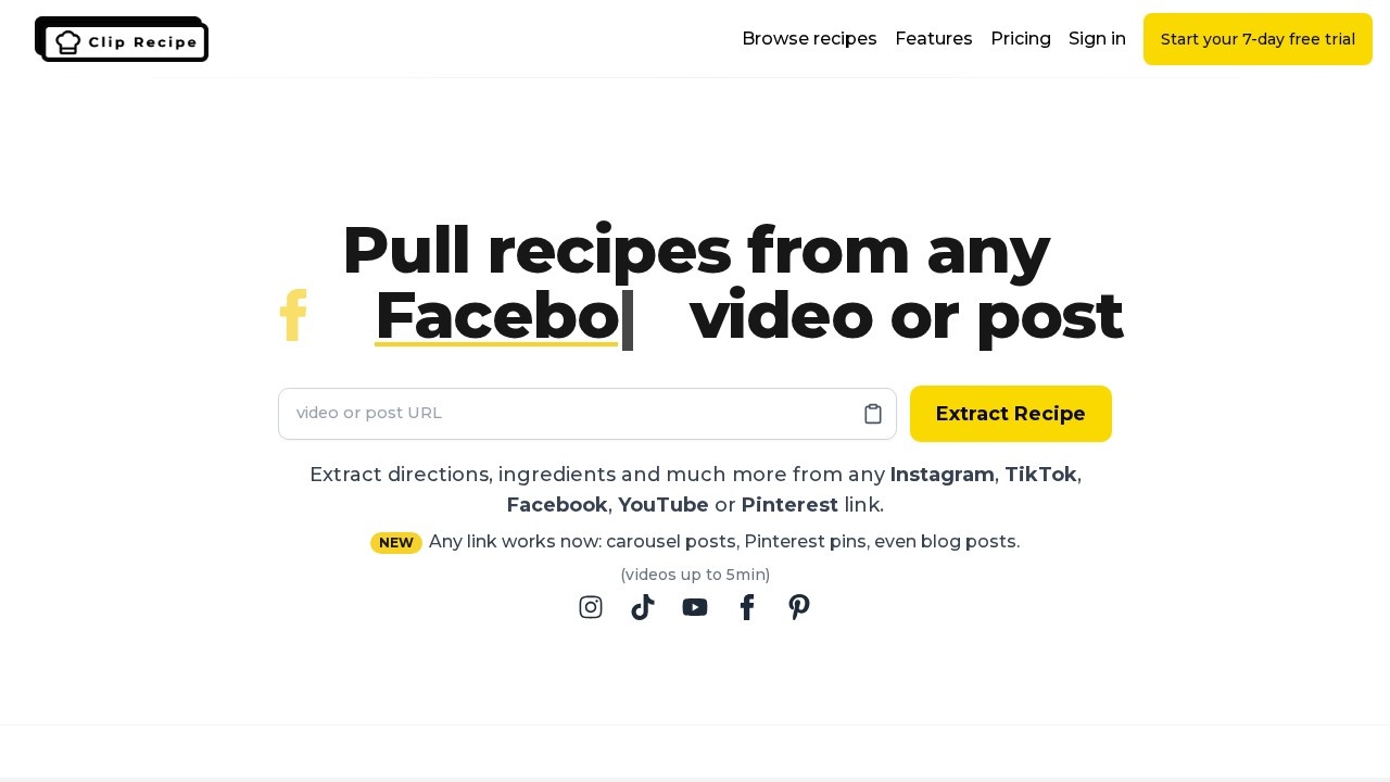 Clip Recipe screenshot