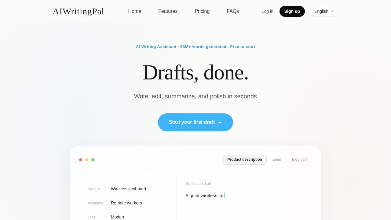 Aiwritingpal 智写助手 screenshot