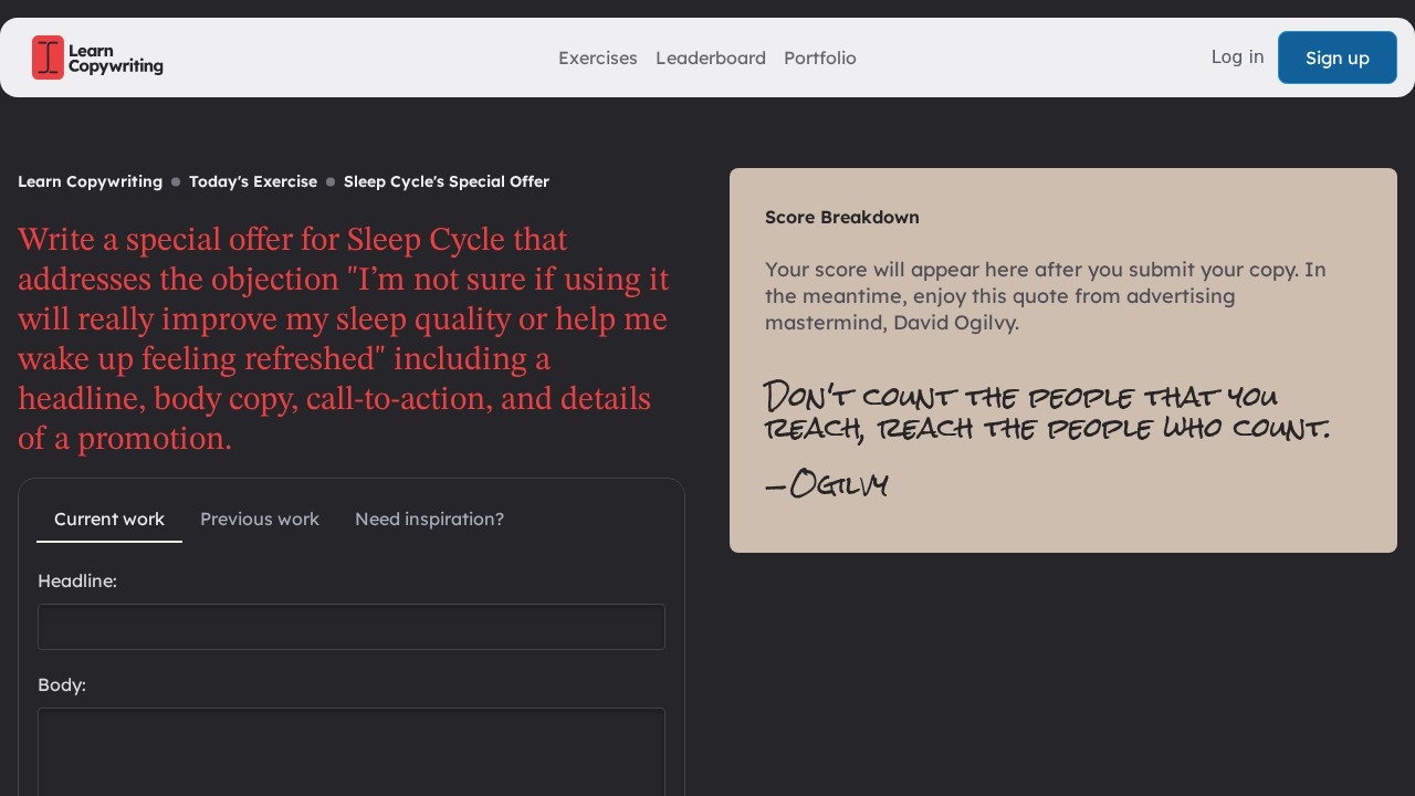 Learn Copywriting screenshot
