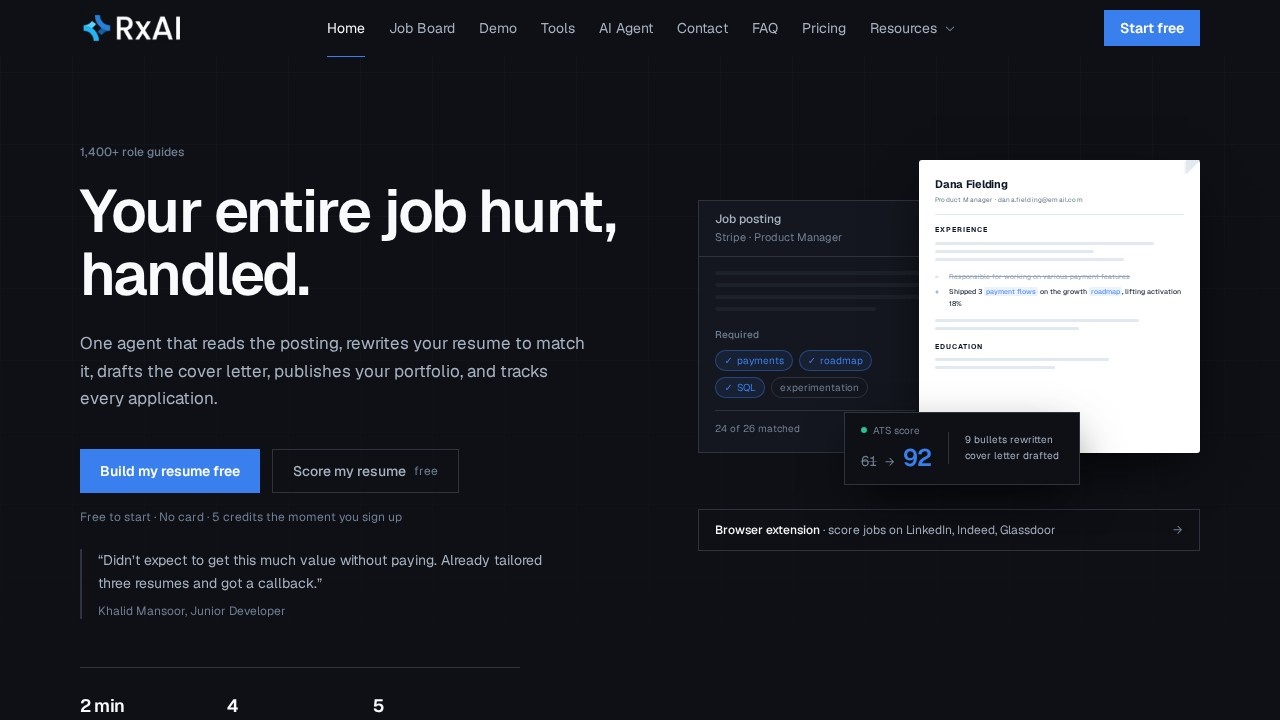 Resumize AI screenshot