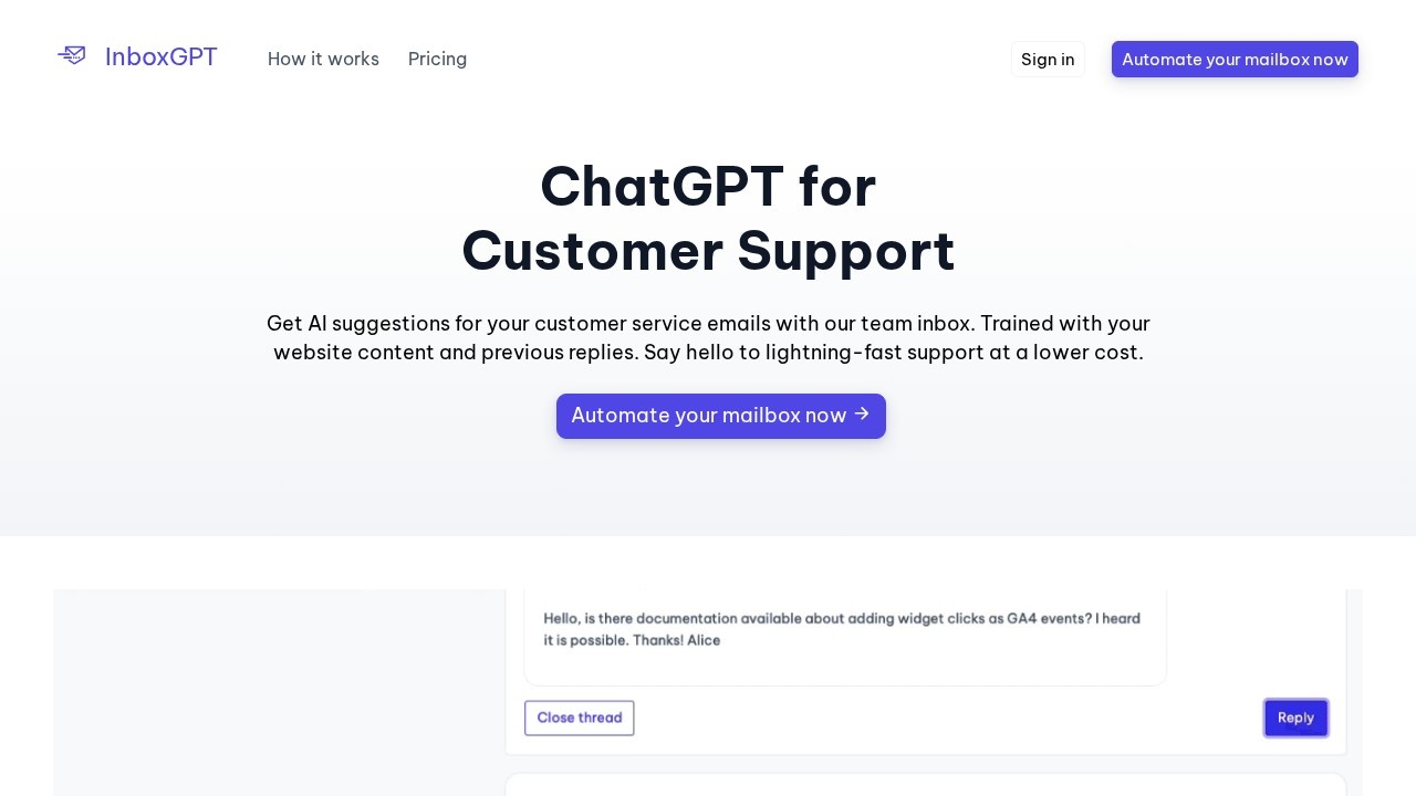 Inboxgpt AI screenshot