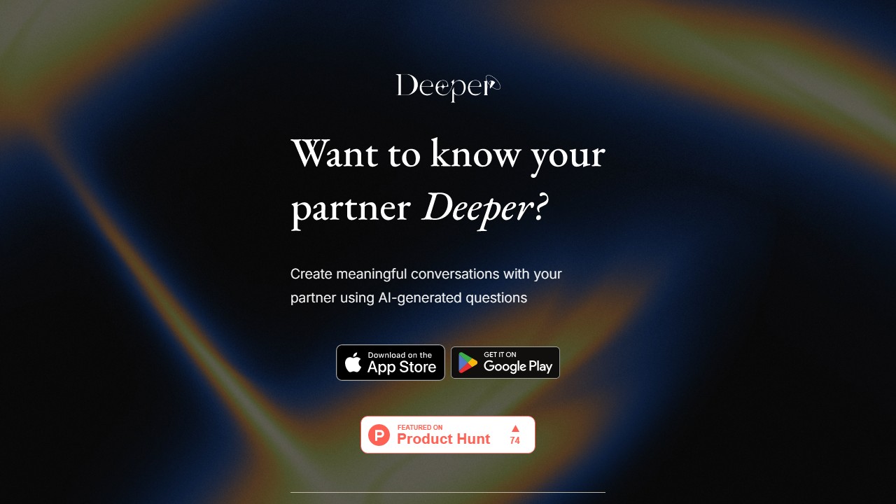 Deeper App screenshot