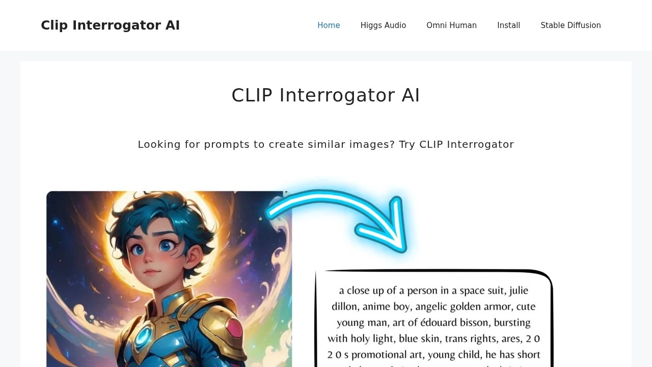 Clip Interrogator screenshot
