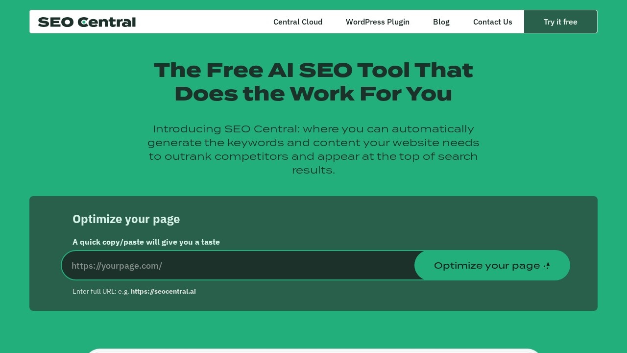 SEO Central screenshot