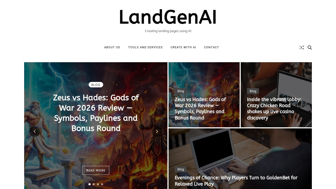 AI Landing Page Generator screenshot