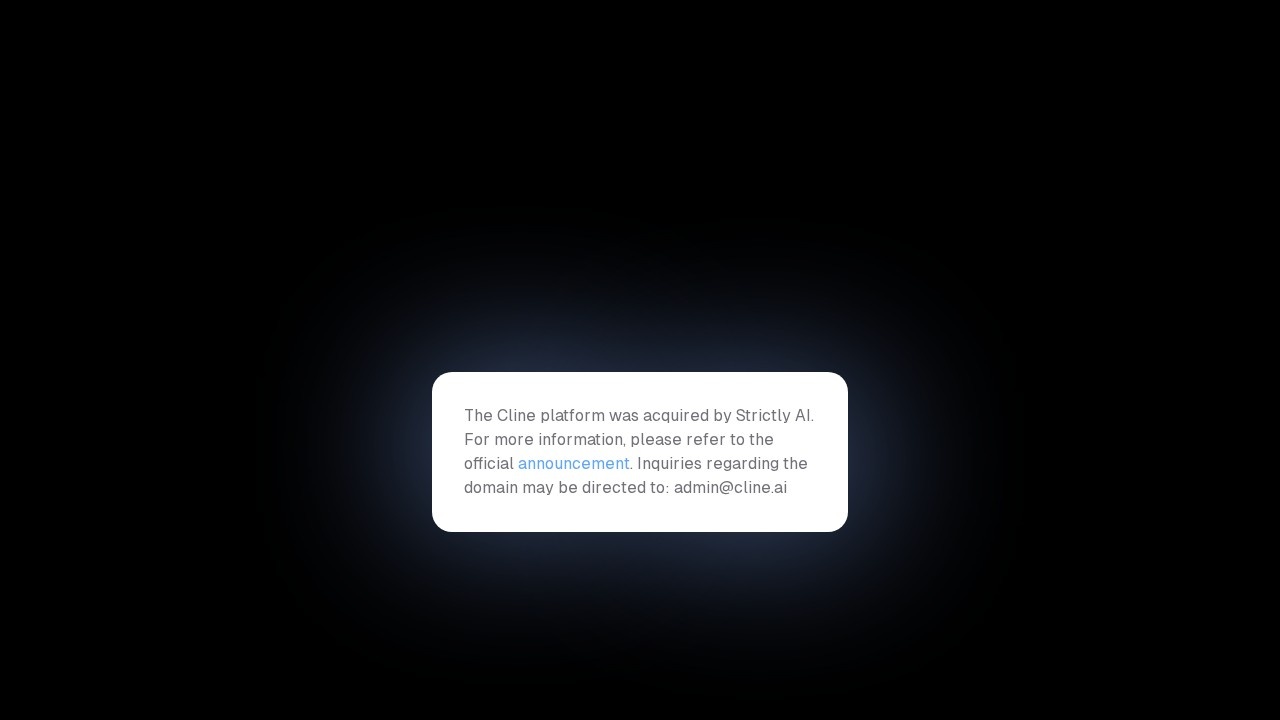 Cline screenshot