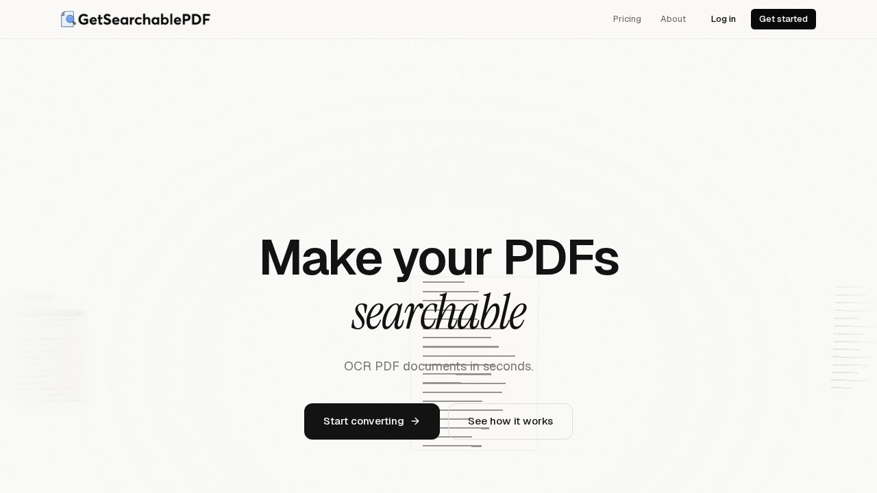 Getsearchablepdf screenshot
