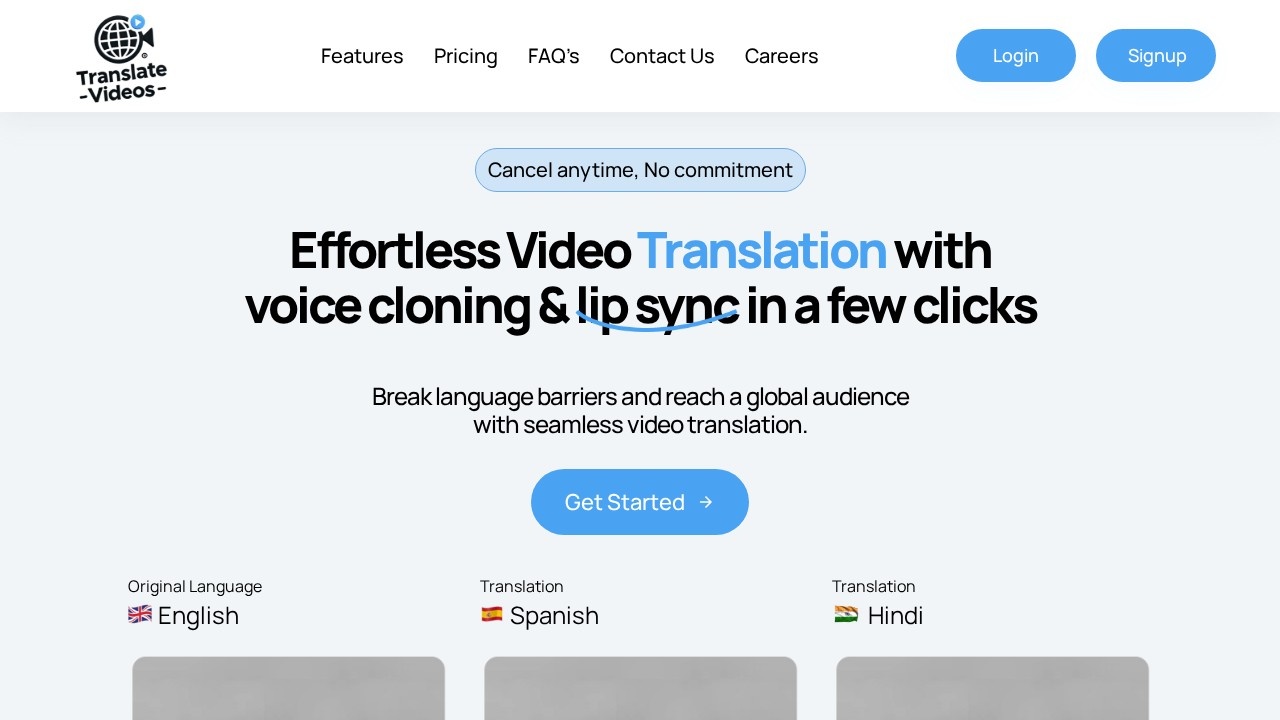 Translatevideos Io screenshot