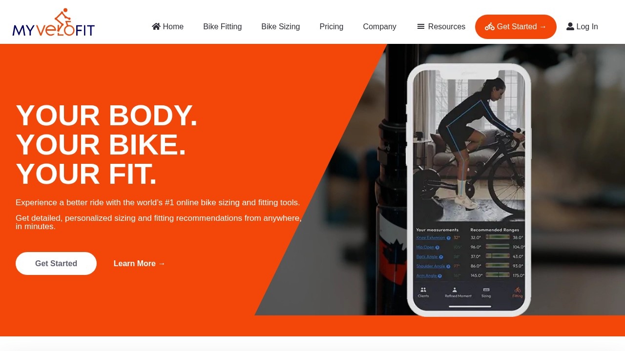 Myvelofit Com screenshot