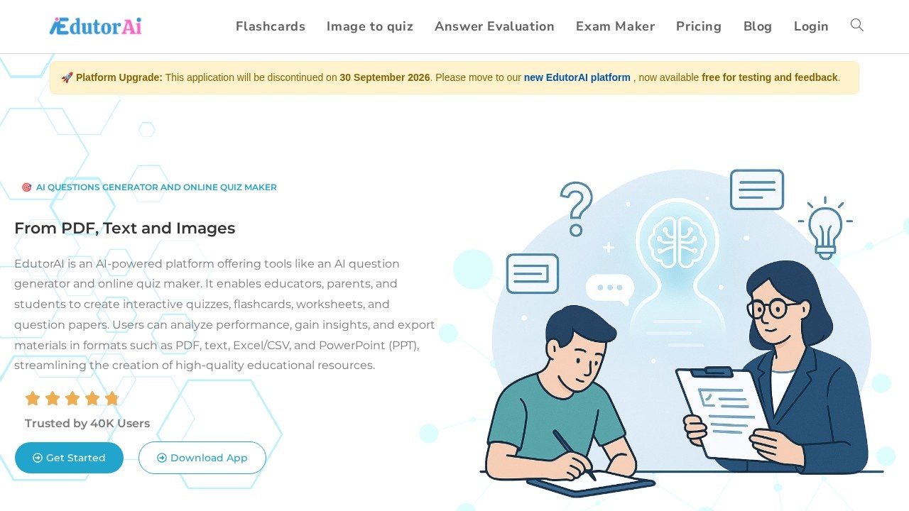 Edutor AI screenshot