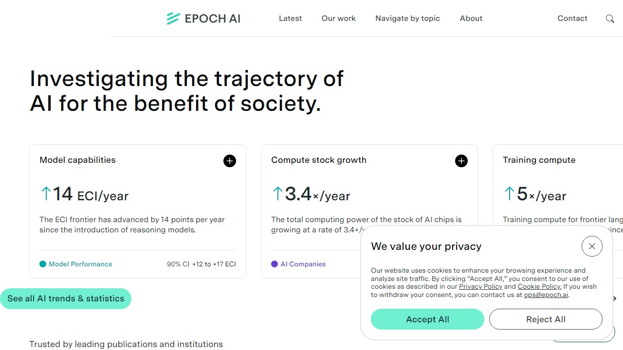 Epochai Org screenshot