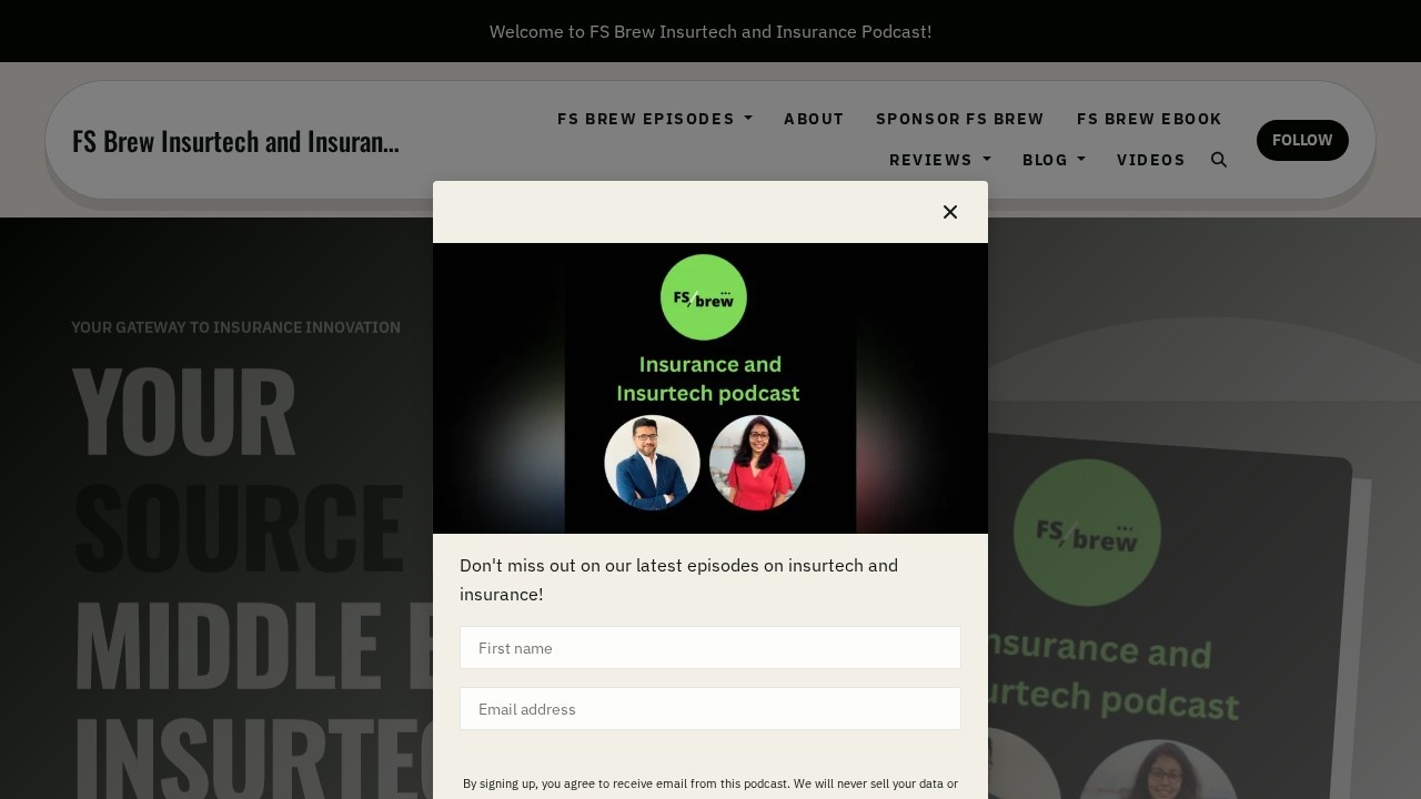 Fs Brew Insurtech Insurance Podcast screenshot