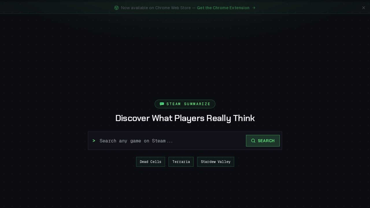 Steam Summarize screenshot