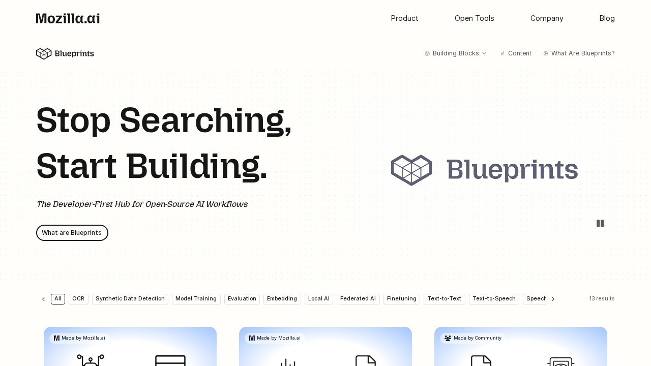 Blueprints screenshot
