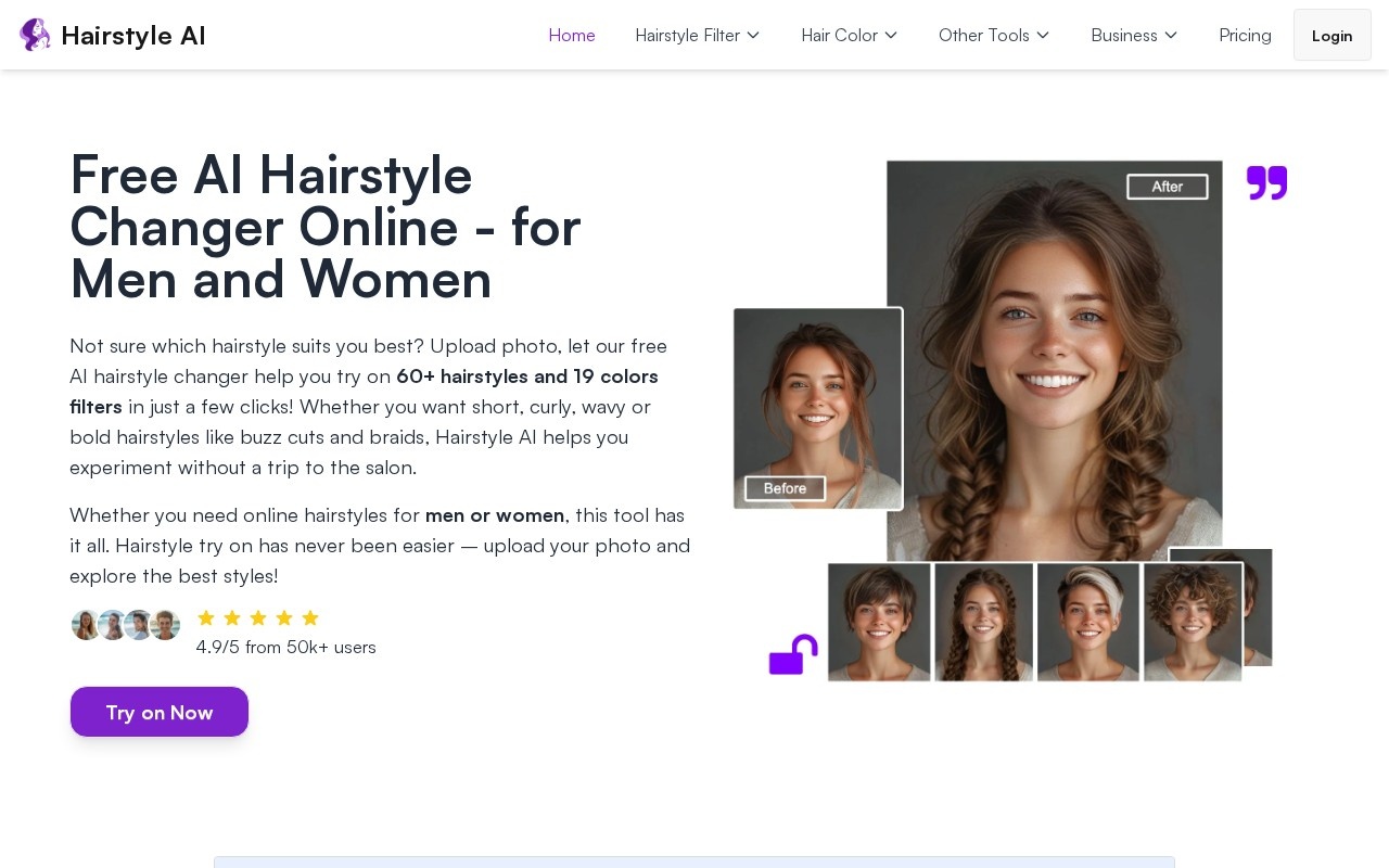 Hair Style AI screenshot