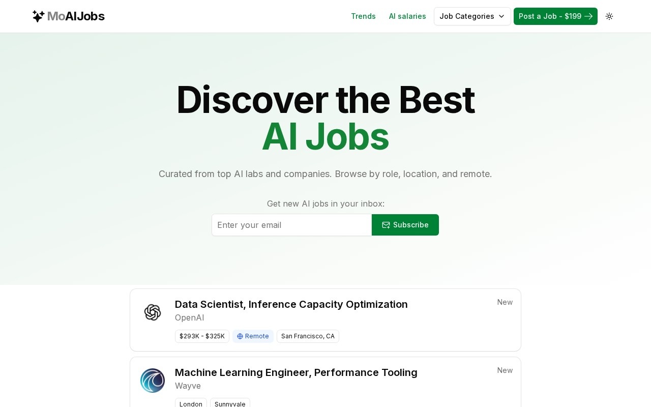 Mo AI Jobs screenshot