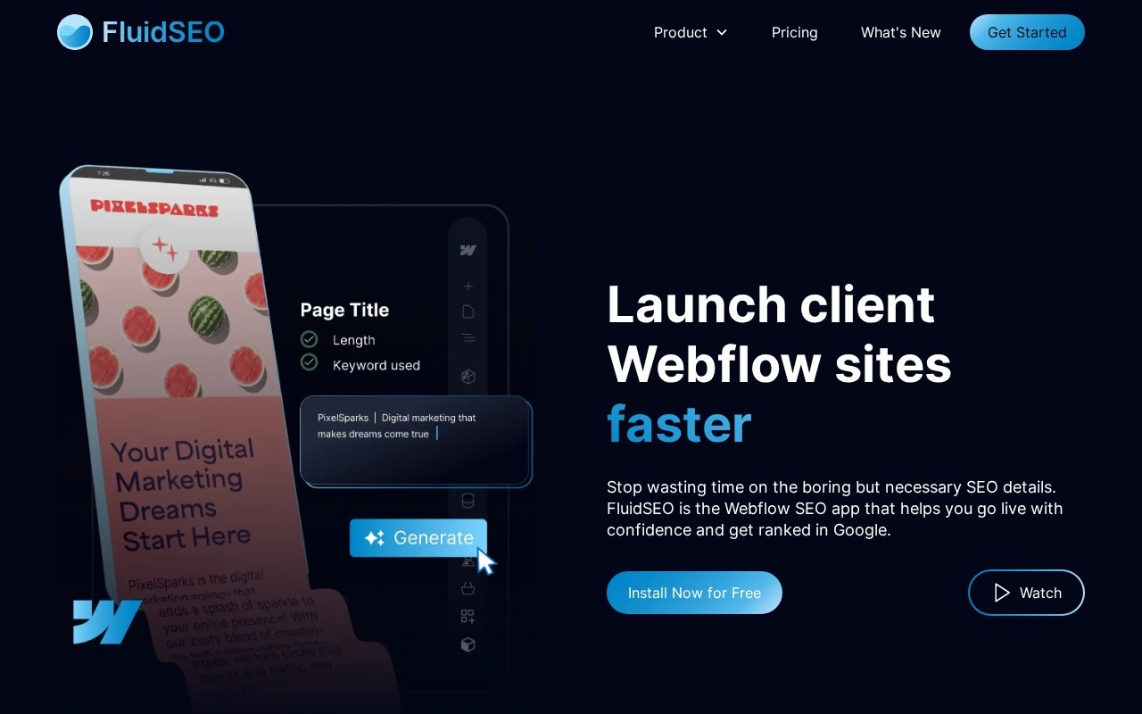 Fluidseo screenshot