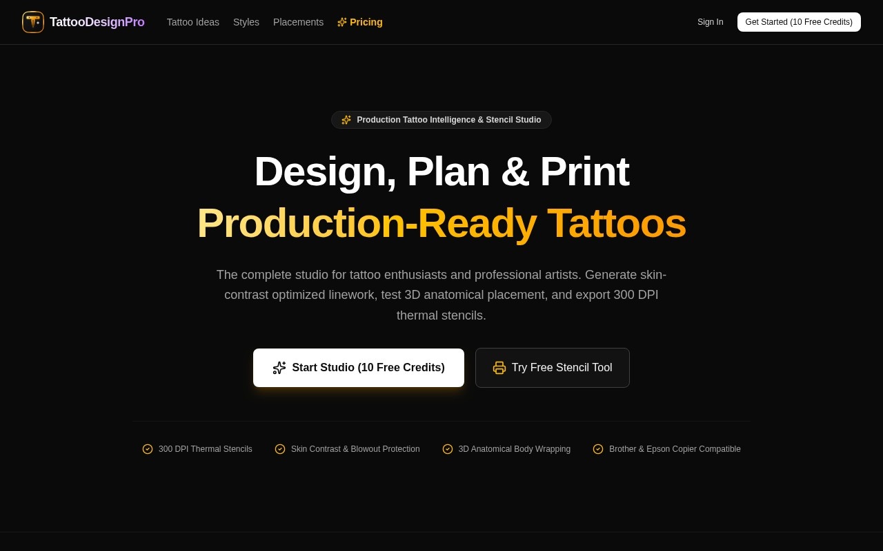 Tattoodesignpro screenshot