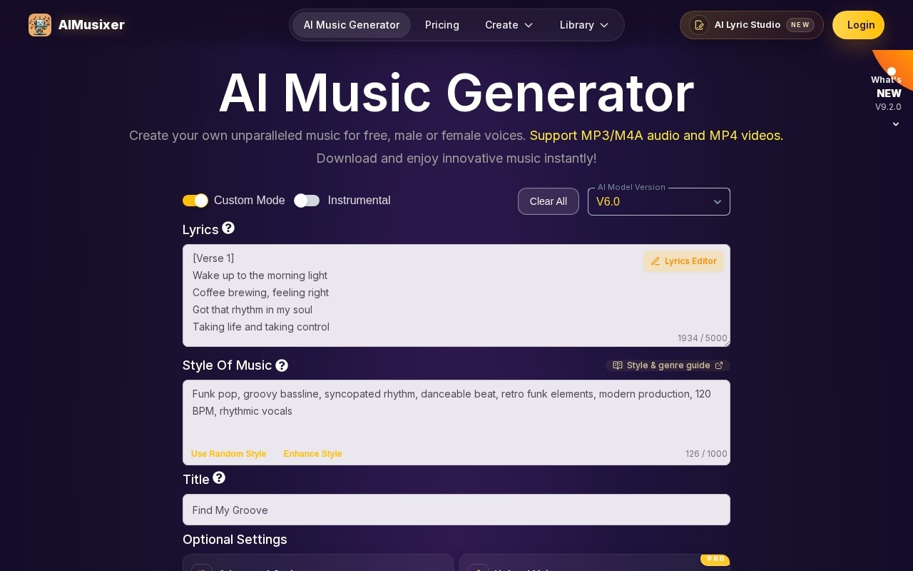 Suno AI Music Generator AI screenshot